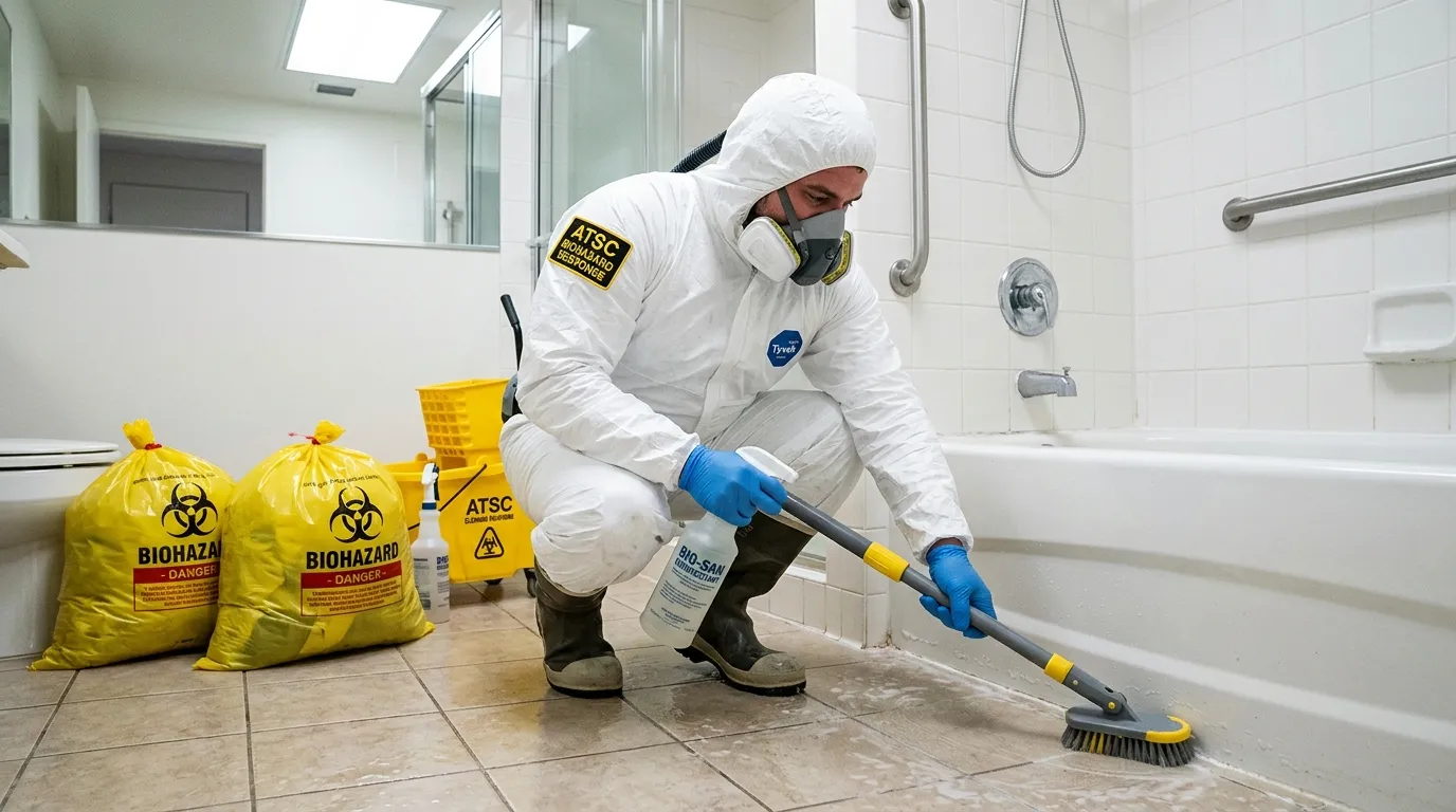 Decontamination equipment deployed for Blood Cleanup in Hillsborough